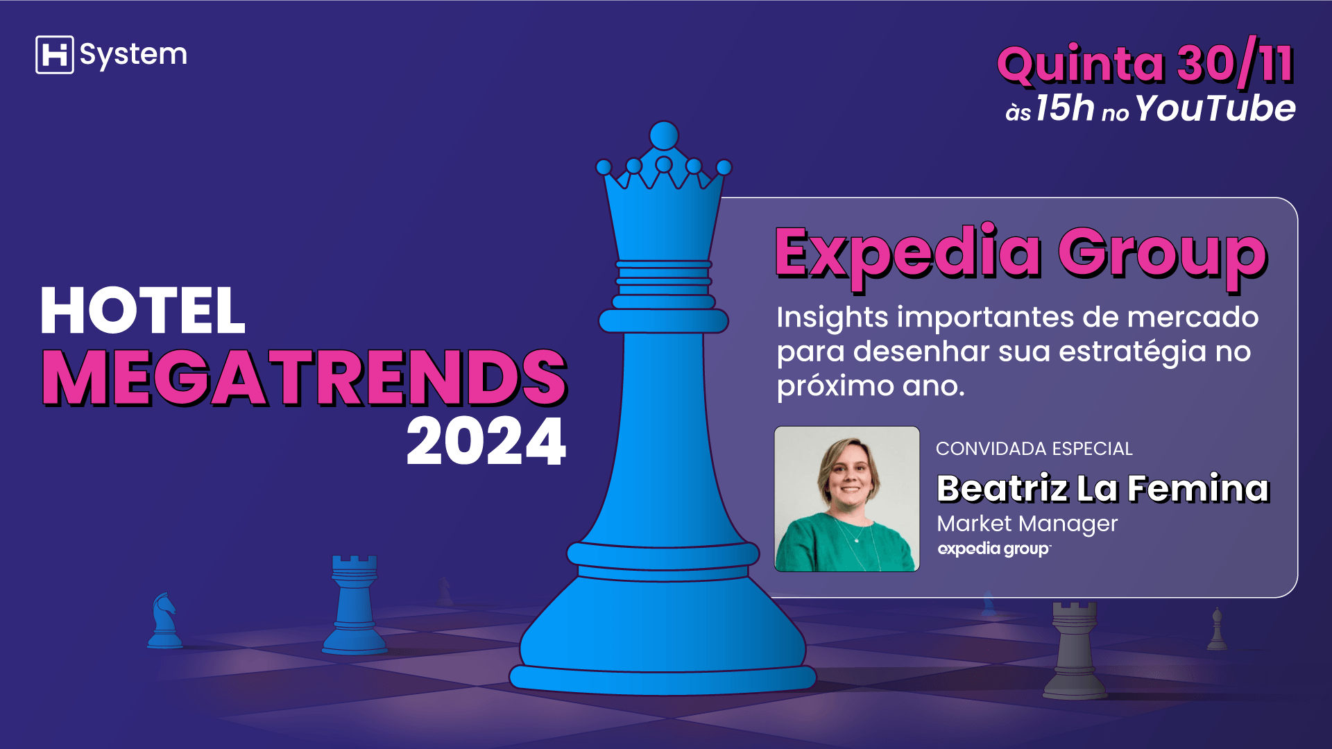 Hotel Mega Trends 2024 - Live 2 - Expedia Group: insights importantes de mercado para desenhar sua estratégia no próximo ano.