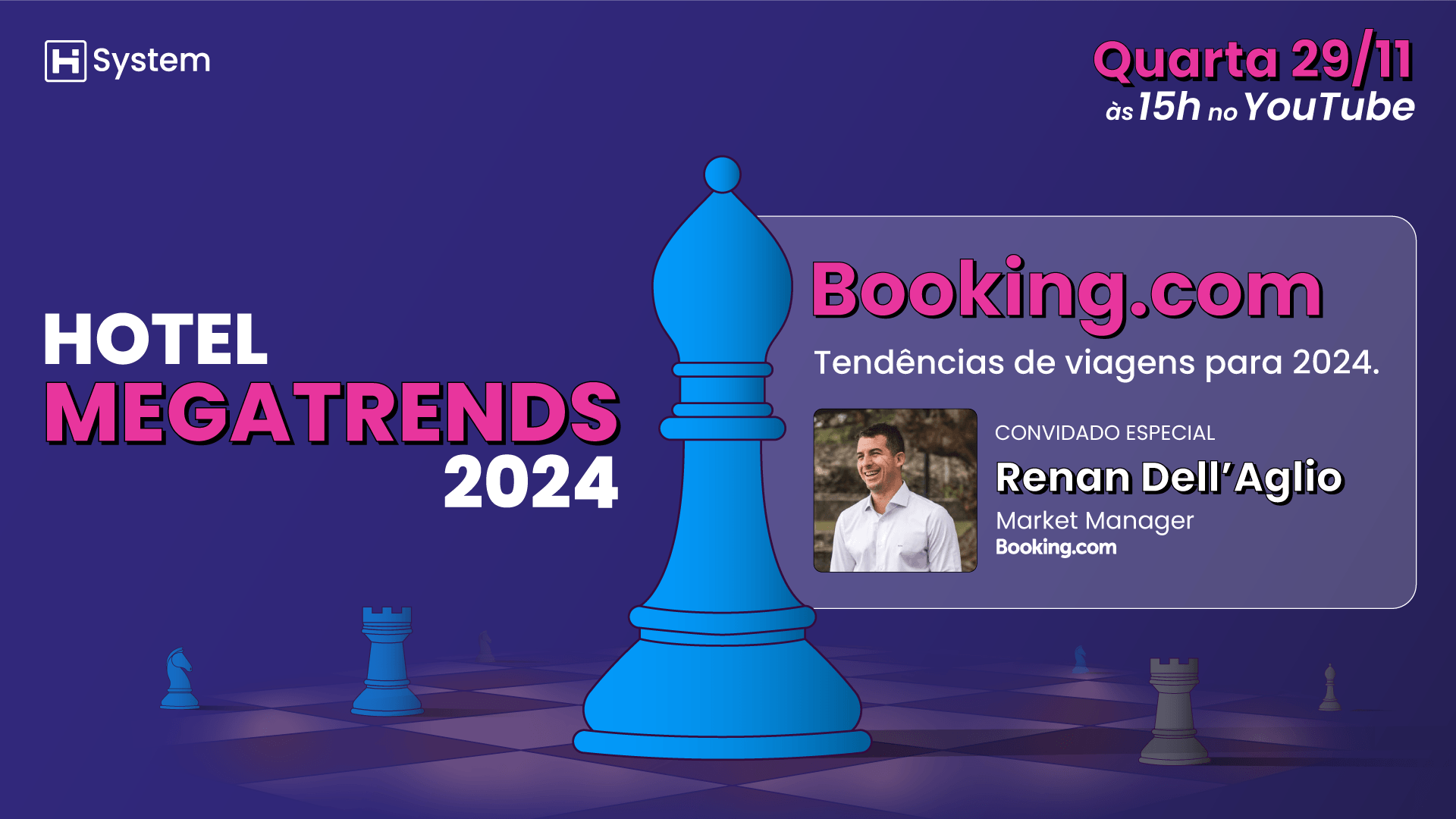 Hotel Mega Trends 2024 - Live 1 - Booking.com: tendências de viagens para 2024.
