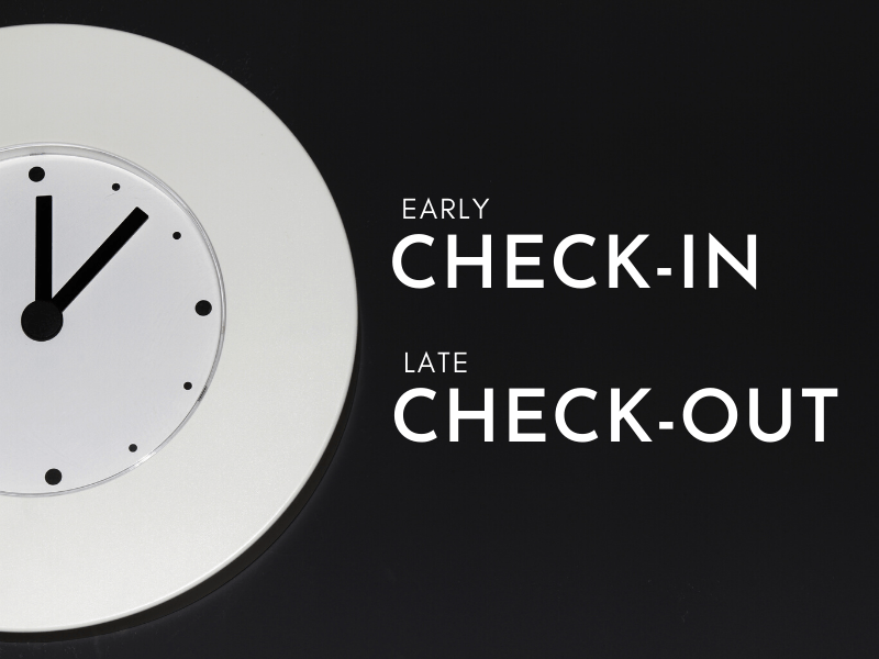 Early CheckIn e Late CheckOut