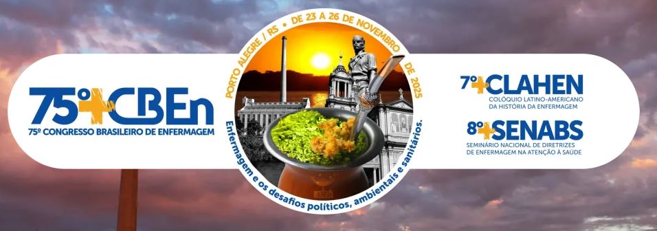 23 a 26 novembro 2025 - 75º Congresso Brasileiro de Enfermagem